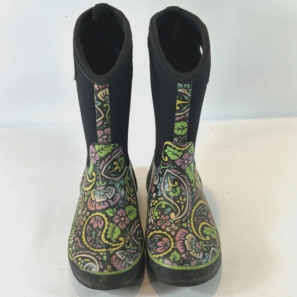 Bogs Classic Tuscany Waterproof Boots Sz Kids 3 Youth Girls Snow Rain Insulated